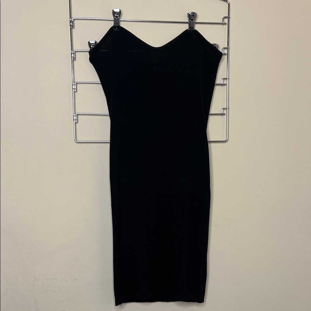St. Agni Black Strapless Dress